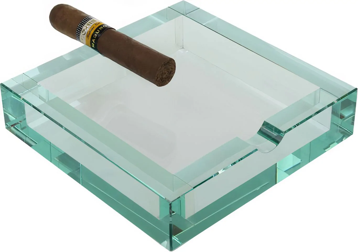 Zigarrenzubehör - Angelo Aschenbecher, Glas, 4 Ablagen