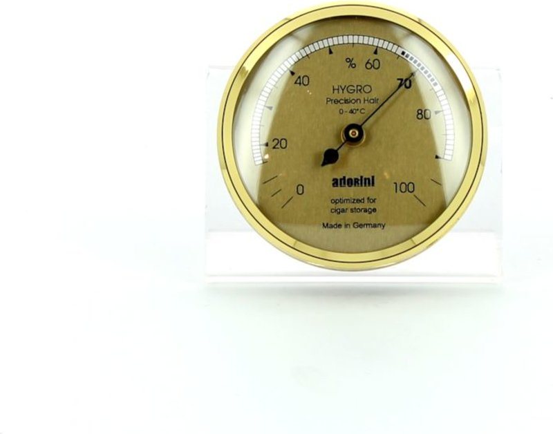 Lifestyle-Ambiente Profi-Haar-Hygrometer gold-groß Made in Germany 